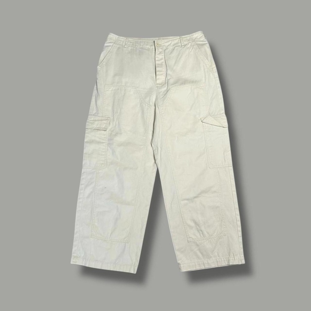 Universal Thread textured cotton cargo wide leg moto ankle pants 14